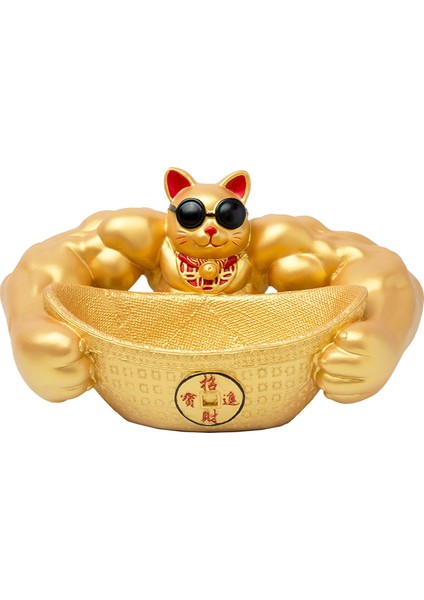 Büyük Kol Fortune Heykel Mağı Dekorasyonu Süsleme Altın (Yurt Dışından) fiyatları