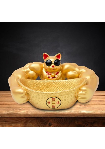 Büyük Kol Fortune Heykel Mağı Dekorasyonu Süsleme Altın (Yurt Dışından) fırsatları