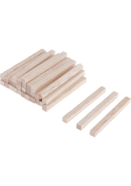 30 Bitmemiş Dübel Balsa Ahşap Şekilli Çubuk 60X5X5MM (Yurt Dışından) fırsatları