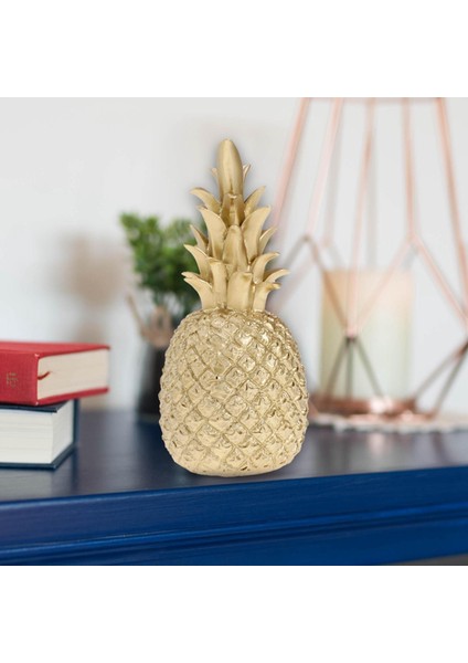 Altın Reçine Ananas Şekilli Süs El Sanatları Dekoratif Centerpieces 5.5X5.5X15CM (Yurt Dışından) modelleri