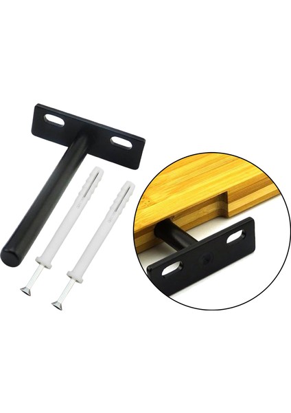 3 Inç 4 Inç 5 Inç Yüzer Raf Destekleri, 8X6.2X2CM ile Ağır Hizmet Gizli Raf (Yurt Dışından)