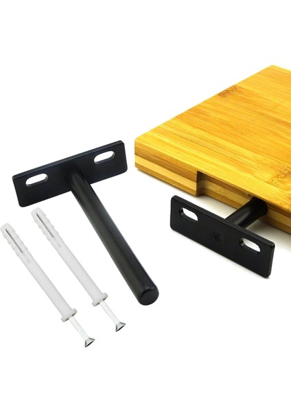 3 Inç 4 Inç 5 Inç Yüzer Raf Destekleri, 8X6.2X2CM ile Ağır Hizmet Gizli Raf (Yurt Dışından) modelleri