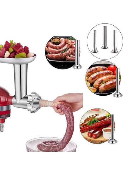 Enterprise Stuffer Lard Press Için 3x Makinesi 3 Boyut 14/19/25MM (Yurt Dışından)