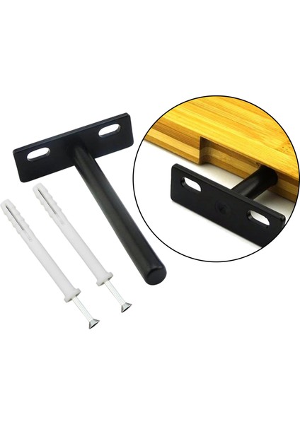 3 Inç 4 Inç 5 Inç Yüzer Raf Destekleri, 8X6.2X2CM ile Ağır Hizmet Gizli Raf (Yurt Dışından) fırsatları