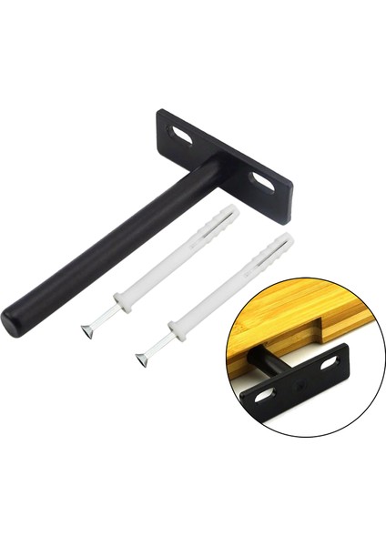 3 Inç 4 Inç 5 Inç Yüzer Raf Destekleri, 10X6.2X2CM ile Ağır Hizmet Gizli Raf (Yurt Dışından)