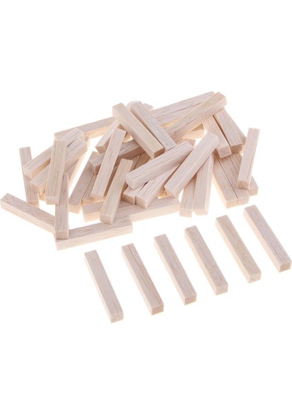 Dıy Model Yapımı Için Boş Boyasız Balsa Çubuk Blokları Woodcraft 50 50MM (Yurt Dışından)