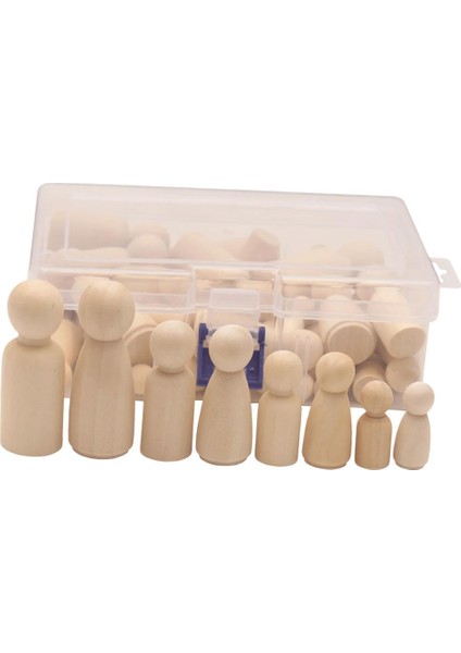 50 Ahşap Mandal Bitmemiş Organları ve Kız Için (Yurt Dışından)