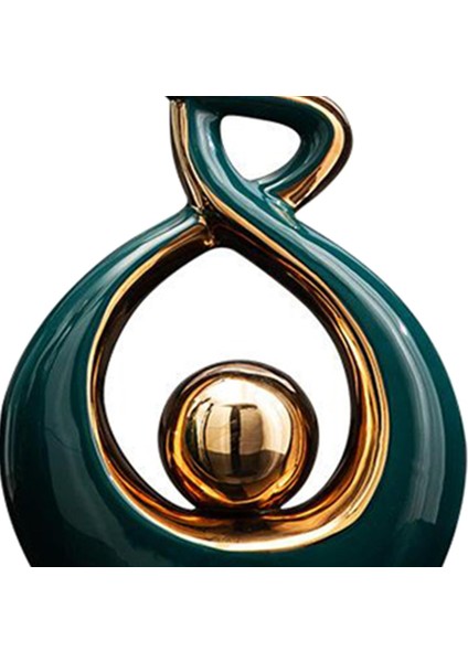 Seramik Heykelcik Heykeli El Yapımı Odası Süsleme El Sanatları Yapıt Heykel Yeşil S (Yurt Dışından) modelleri