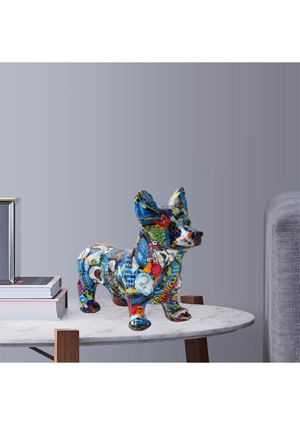 Heykeli Corgi Heykelleri Için Mobilyaları 4 (Yurt Dışından) modelleri