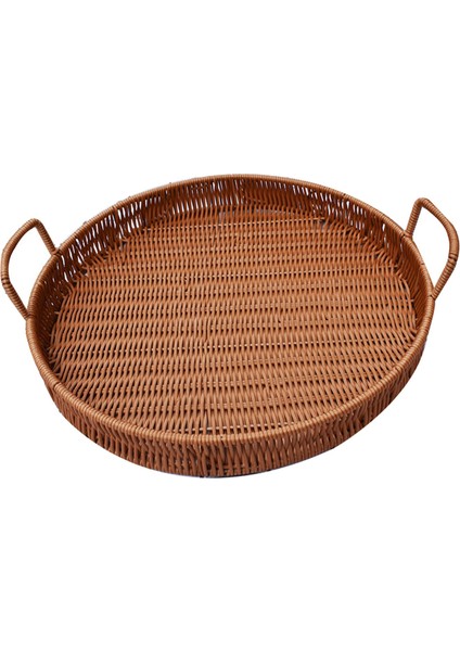 Yemek Odası Için I Yuvarlak Depolama Tepsisi Yiyecek Aperatifler Konteyneri 30CMX4.5CM (Yurt Dışından)