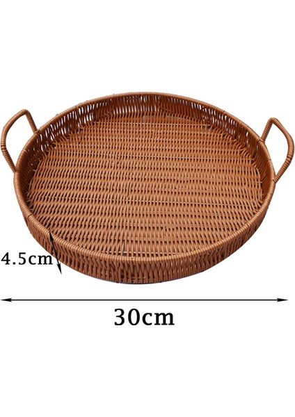 Yemek Odası Için I Yuvarlak Depolama Tepsisi Yiyecek Aperatifler Konteyneri 30CMX4.5CM (Yurt Dışından) indirimleri