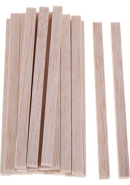 Kare Balsa Dübel Çubukları, Bitmemiş Ğaç El Sanatları Çubukları, 20 130MM (Yurt Dışından)