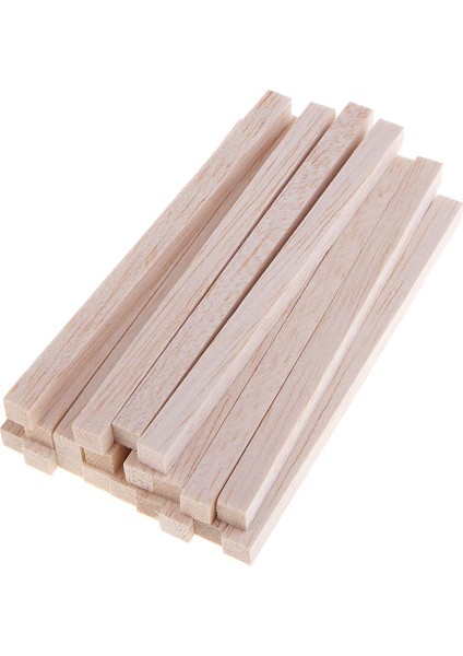 Kare Balsa Dübel Çubukları, Bitmemiş Ğaç El Sanatları Çubukları, 20 130MM (Yurt Dışından)