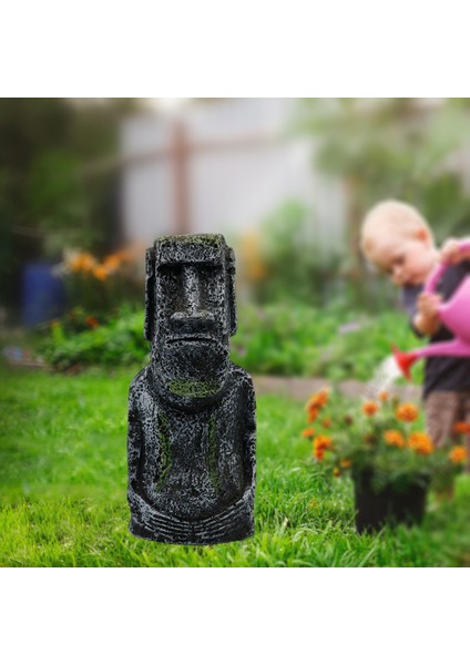 Akvaryum Paskalya Adası Heykelleri Süs 7.5X5.5X17.5CM (Yurt Dışından) modelleri