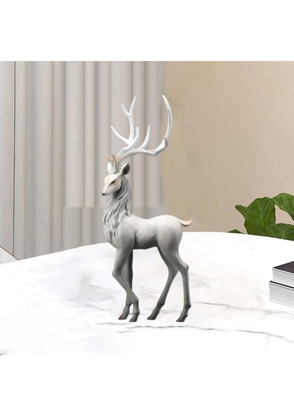 ATHLETICSSHOP2018 Modern Ren Ği Süs Heykelcik Hediyeler Zanaat Dekorasyon Gri Ayakta (Yurt Dışından) fırsatları