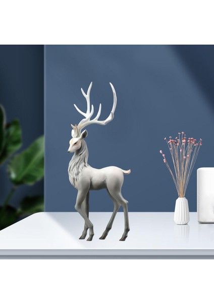 ATHLETICSSHOP2018 Modern Ren Ği Süs Heykelcik Hediyeler Zanaat Dekorasyon Gri Ayakta (Yurt Dışından) indirimleri