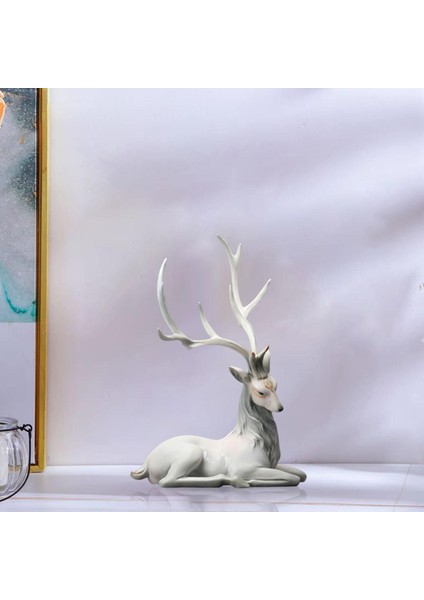 ATHLETICSSHOP2018 Modern Ren Ği Süs Heykelcik Hediyeler Zanaat Dekorasyon Gri (Yurt Dışından) fiyatları