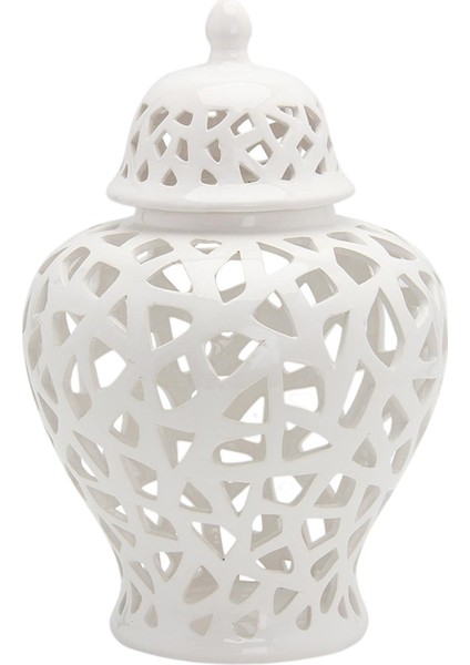 28 cm Beyaz Zencefil Kavanoz Çiçek Aranjmanı Oturma Odası Dekoru Için Oyulmuş (Yurt Dışından) fiyatları