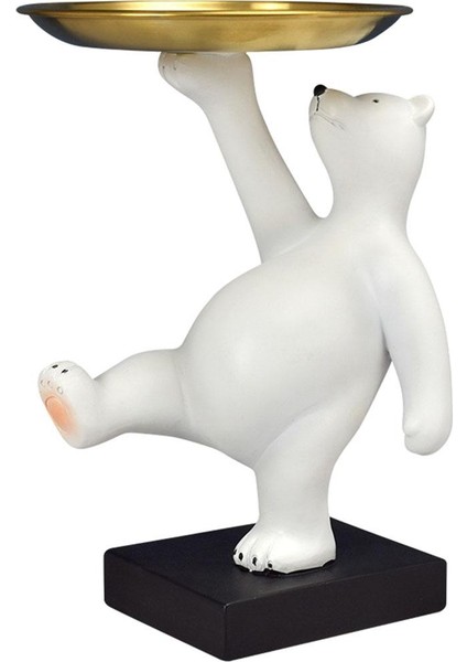 Reçine Heykeli Heykel Oturma Odası Dekor Hediye Ayı (Yurt Dışından)