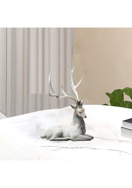 ATHLETICSSHOP2018 Modern Ren Ği Süs Heykelcik Hediyeler Zanaat Dekorasyon Gri (Yurt Dışından) fırsatları