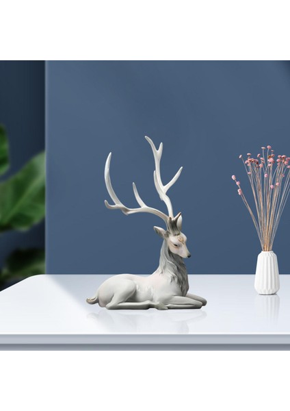 ATHLETICSSHOP2018 Modern Ren Ği Süs Heykelcik Hediyeler Zanaat Dekorasyon Gri (Yurt Dışından) indirimleri