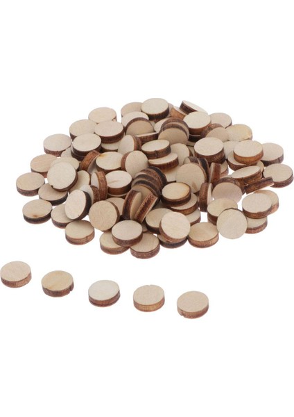 100 Paket Bitmemiş Doğal Ahşap Dilimleri 0.39'' Ağaç Kütüklü Ahşap Daireler (Yurt Dışından) fiyatları
