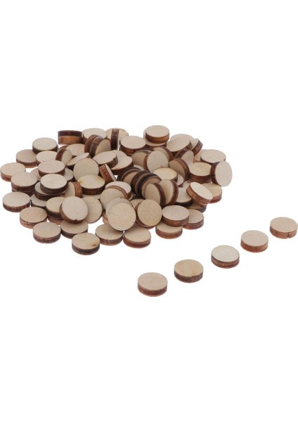 100 Paket Bitmemiş Doğal Ahşap Dilimleri 0.39'' Ağaç Kütüklü Ahşap Daireler (Yurt Dışından) modelleri