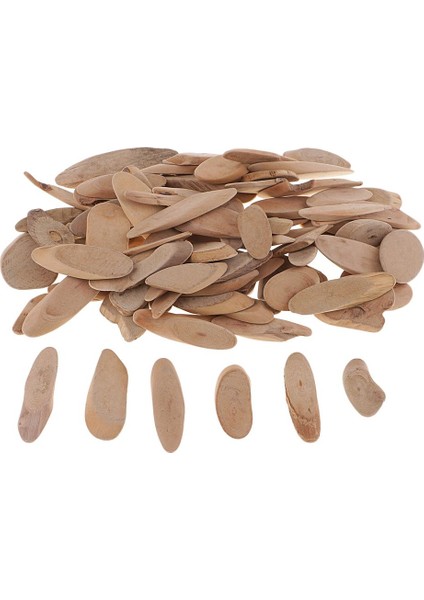 250 G/paket Doğal Dalgaların Attığı Ahşap Şekiller El Yapımı Sopa Dıy Zanaat ve Dekor Için Oval 4.2-8 cm (Yurt Dışından)