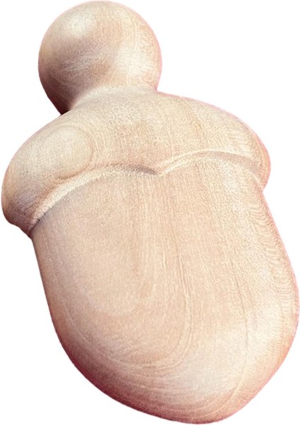 El Sanatları Süslemeleri Kapı Çanta Için Küçük Şeftali Ahşap Süsleme A 10CMX6CM (Yurt Dışından)