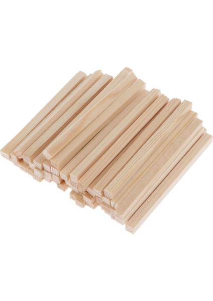 50/100 Paket Ahşap Bloklar Boş Dıy Zanaat 50/55/60MM Ahşap Parçalar 60MM 50 Paket (Yurt Dışından)
