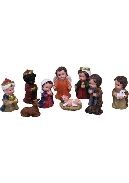 Shamjina 10X Isa'nın Doğuşu Heykelcik Heykel Noel Için Isa Bebeğinin Doğuşu (Yurt Dışından)