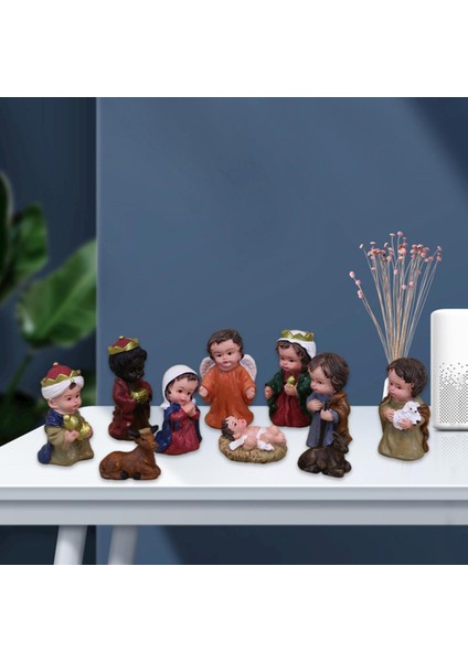 Shamjina 10X Isa'nın Doğuşu Heykelcik Heykel Noel Için Isa Bebeğinin Doğuşu (Yurt Dışından) modelleri