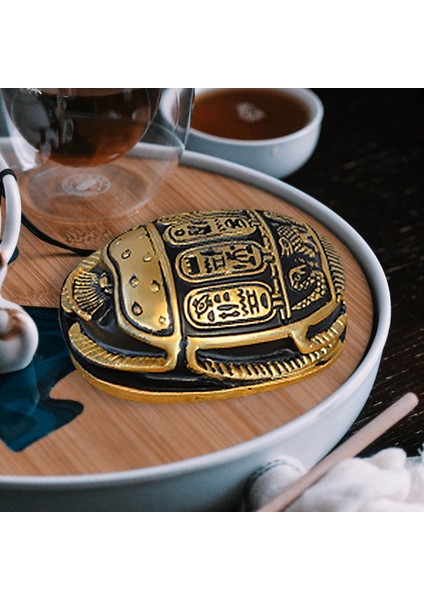 Masa Koleksiyonu Heykelcik Için Zarif Muska Bokböceği Dekorasyonu 7X5X2.5CM (Yurt Dışından)