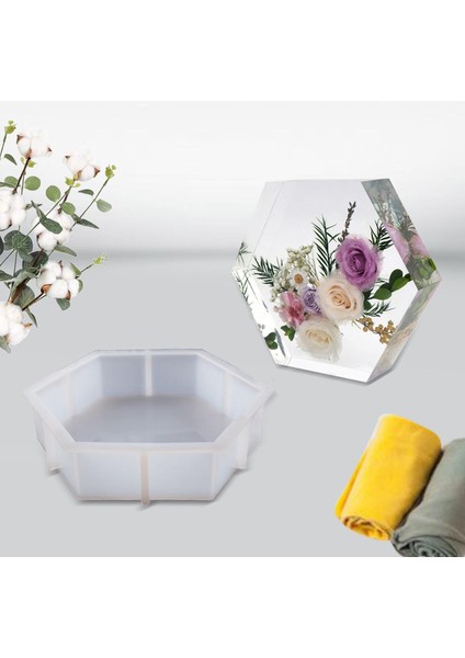 Çimento Düğün Altıgen Için Epoksi Döküm Dıy Craft (Yurt Dışından) modelleri