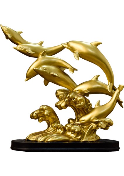 Yunuslar Heykeli Dekorasyon Oturma Odası Ev Aureate Için Mevcut Süsleme Heykelcik (Yurt Dışından) indirimleri