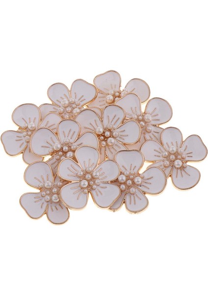 10 5 Yapraklı Çiçek Düğmesi Kristal Flatback Diy (Yurt Dışından) fiyatları