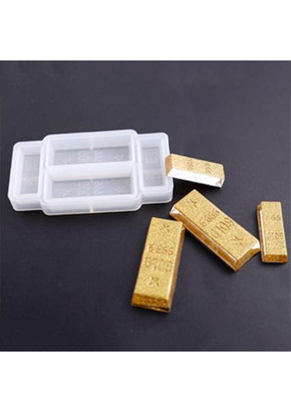 Şeffaf Altın Şekilli Kalıp - 4 Dikdörtgen (Yurt Dışından) modelleri