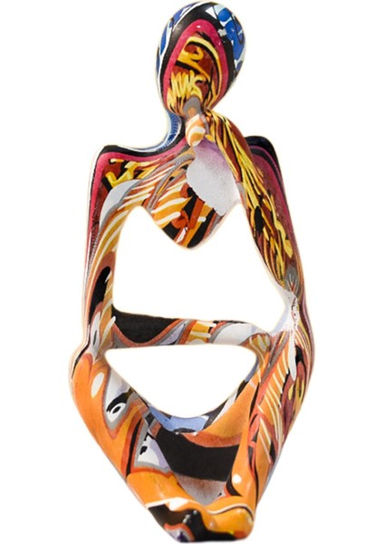 Soyut Düşünür Heykeli Reçine Heykel Ev Dekor Heykelcik Koleksiyon Doğru Düşünme (Yurt Dışından)