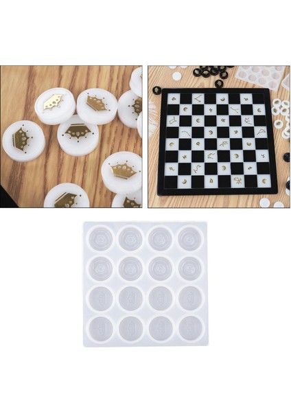 El Yapımı Satranç Tahtası Dama Tahtası Kalıp El Sanatları Satranç Parçası (Yurt Dışından) fırsatları