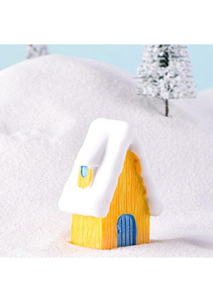 Noel Minyatür Süs Evi Figürler Yapı Reçine Heykeli Sarı 2.2x2.5x5.1 cm (Yurt Dışından) fiyatları