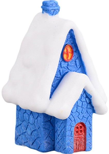 Noel Minyatür Süs Evi Figürleri Yapı Reçine Heykeli .2x2.2x5.4cm (Yurt Dışından)