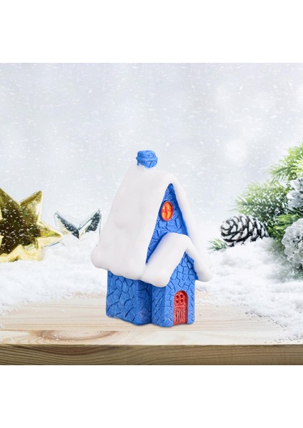 Noel Minyatür Süs Evi Figürleri Yapı Reçine Heykeli .2x2.2x5.4cm (Yurt Dışından) fırsatları