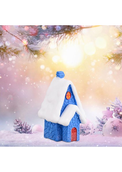 Noel Minyatür Süs Evi Figürleri Yapı Reçine Heykeli .2x2.2x5.4cm (Yurt Dışından) indirimleri