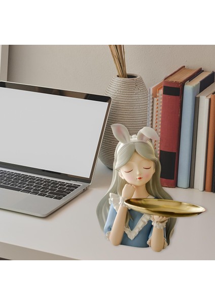 Heykelcik Zanaat Heykeli Organizatör Depolama Tepsisi Tavşan Kulakları (Yurt Dışından) modelleri