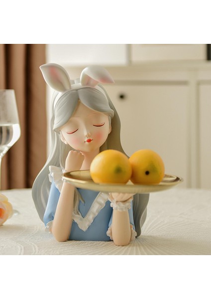 Heykelcik Zanaat Heykeli Organizatör Depolama Tepsisi Tavşan Kulakları (Yurt Dışından) indirimleri