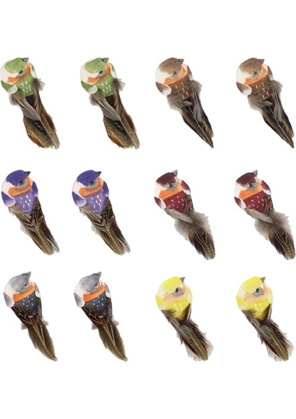 12 Kuş Süs Dekor Pençe (Yurt Dışından)