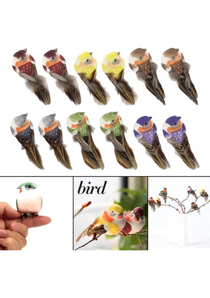 12 Kuş Süs Dekor Pençe (Yurt Dışından) modelleri