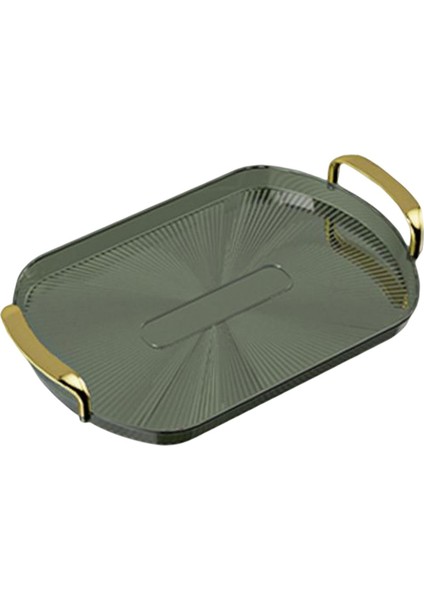 Altın Kulplu Tepsisi Tezgah Düzenleyici Çok Kullanımlı Üniversal Yeşil 38CMX24CM (Yurt Dışından) modelleri