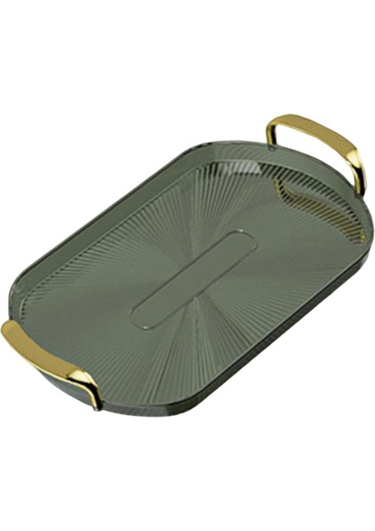 Altın Kulplu Tepsisi Tezgah Düzenleyici Çok Kullanımlı Üniversal Yeşil 38CMX24CM (Yurt Dışından) fırsatları