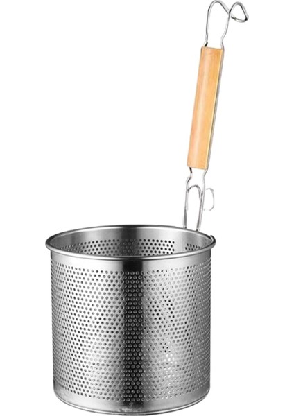 Erişte Makarna Pişirme Için Ahşap Saplı Kaymaz Örgü Süzgeç 18 cm Yuvarlak Saplı Kevgir (Yurt Dışından) fiyatları
